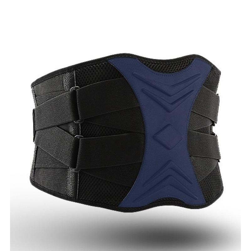 

Sports and fitness men s and women s Velcro adjustment, comfortable breathable, anti-sprain, two-way pressurized fixed belt waist protection L чёрный