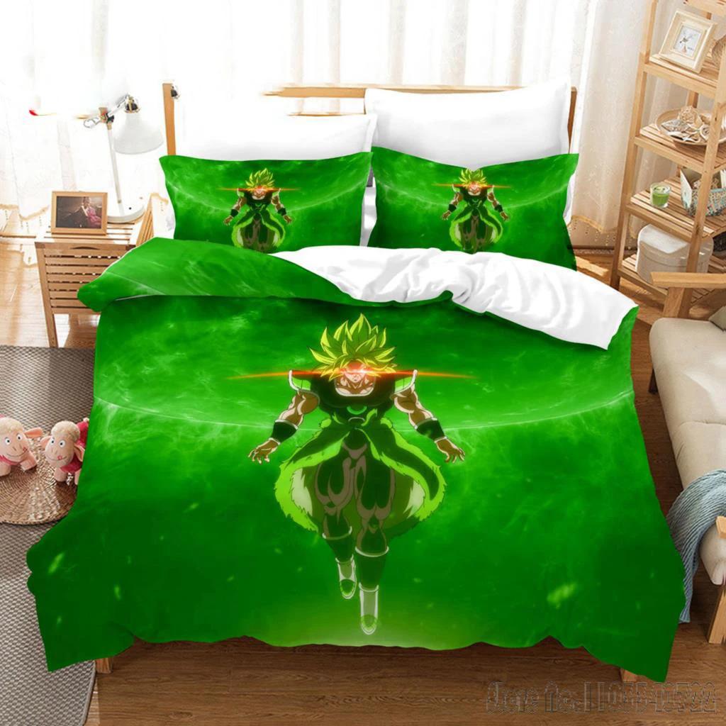 Japanese Anime Dragon Ball Duvet Cover Goku Bedding Sets For Boys Kids Teens Quilt Cover Pillowcases Children Christmas Gift