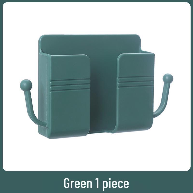 Wall-Mounted Remote Holder & Bedside Phone Charging Shelf