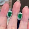 Geometric light luxury stud earrings, simple daily wear jewelry for ladies, expensive high-end exquisite models