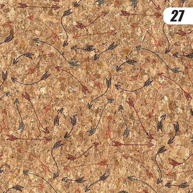 100x135cm Tkanina z nadrukiem korkowym Sztuczna skóra Wodoodporna Kolorowa Miękka Tkanina Korkowa Sofa Samochód Torba Dekor Mebli DIY Szycie Rzemiosło