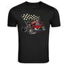 Hot Rod Custom Garage Racing Flags Vintage Graphic T-Shirt