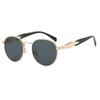 New European And American Circular Sunglasses For Women'S Street Photography Metal Sunglasses Trendy Sun Glasses