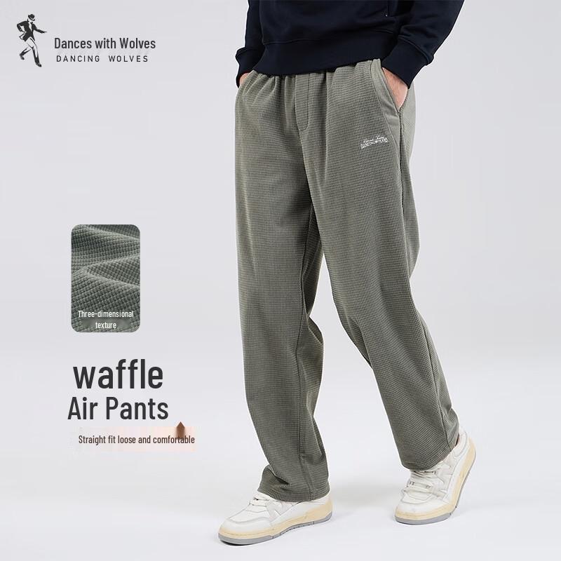 

Dance with Wolves Men s Waffle Weave Casual Pants M (50)