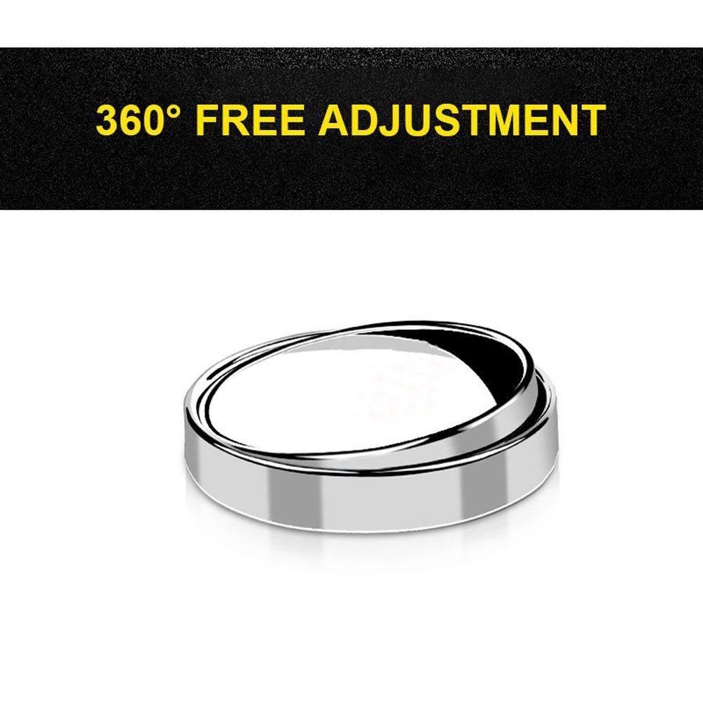 2PCS Small Auto Blindspot Round Mirror RearView Side Mirror