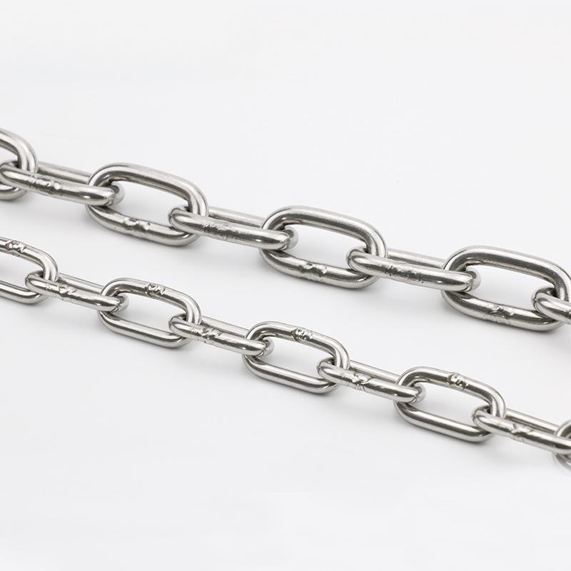 304 Stainless Steel Pet Dog Chain & Chandelier Chain with Iron Rings 1.5mm [per meter] Billboard
