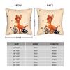 Kawaii Bambi Square Pillow Cases  Cushion Covers Custom Zippered Decor Throw Pillow Case Cover for Sofa 45*45cm