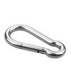 1PC Spring Snap Hook Outdoor Camping Carabiner Stainless Steel Safety Buckle for Swing Rope Fitness Equipment Key Chain Hooks