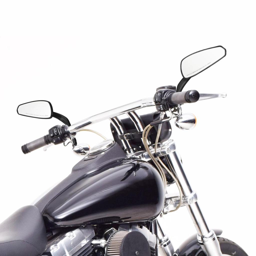 HUILI-JPHOME Motorcycle Mirror, 8mm Aluminum Alloy, Die-Cast Precision Machined, for Harley-Davidson Models 1982 and later (excluding VRSCF and XL1200
