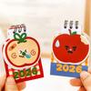 2026 Mini Apples Desktop Calendar Colorful Cute Plan Punch Calendar Gift Desk Calendar Office Desktop Ornaments