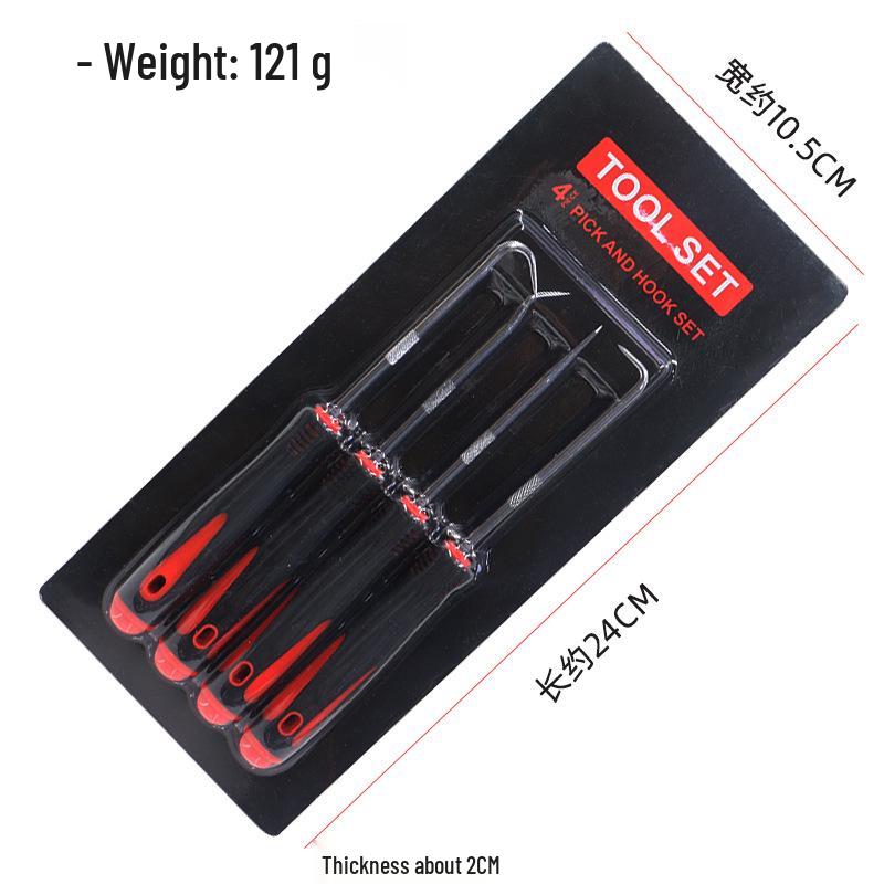 4-Piece Oil Seal Hook and Puller Tool Set for Automotive Repair