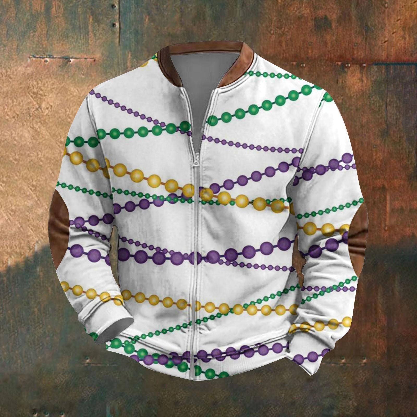 

Чоловічий світшот у стилі ретро з градієнтним принтом L білий