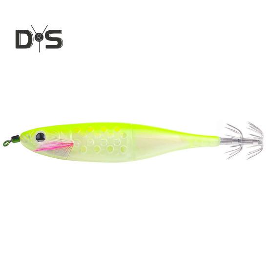 12CM/10G Luminous Shrimp Bait with Squid Jig Hook Realistic Bionic Artificial Lure Saltwater Freshwater Bass Walleye Trout Fishing Accessories