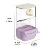 No Mess Bird Feeder Sturdy Automatic Parrot Feeder with Perch Cage Accessories Food Container for Budgies Canary Finch Cockatoo