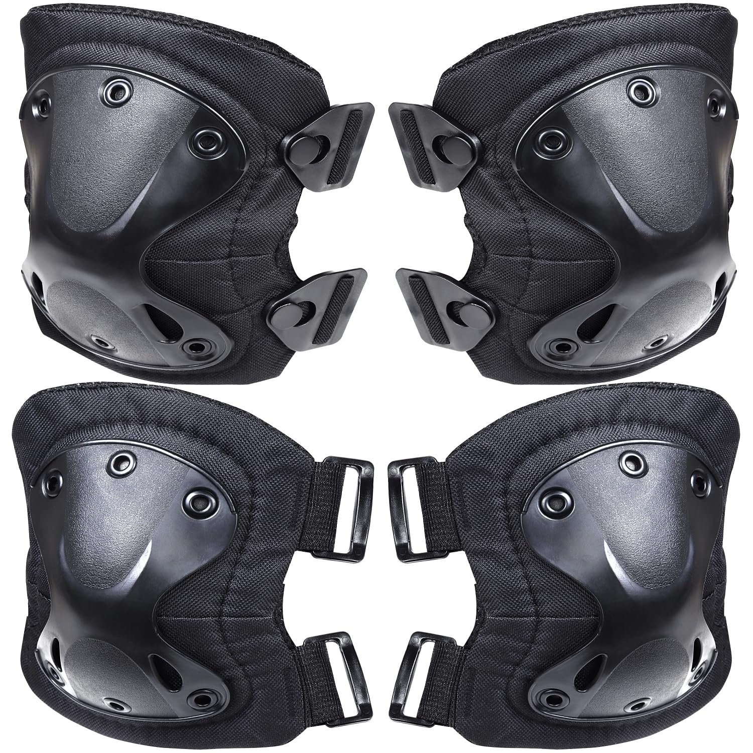 

Catsobat Survival Game Protector Knee Pads Elbow Pads Elbow Pads Knee Pads Sports Outdoor Day Manufacturer [30 Warranty] (Black 2)