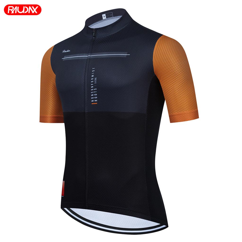 2026 Raudax Road Bike Jersey Set Men Cycling Clothing Summer MTB Team Clothes Short Sleeve Uniform Triathlon Skinsuit Ropa De Hombre