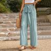 DX~~ Independent Station Casual Pants Women's Summer Loose Casual Wide Leg Solid Color Trousers