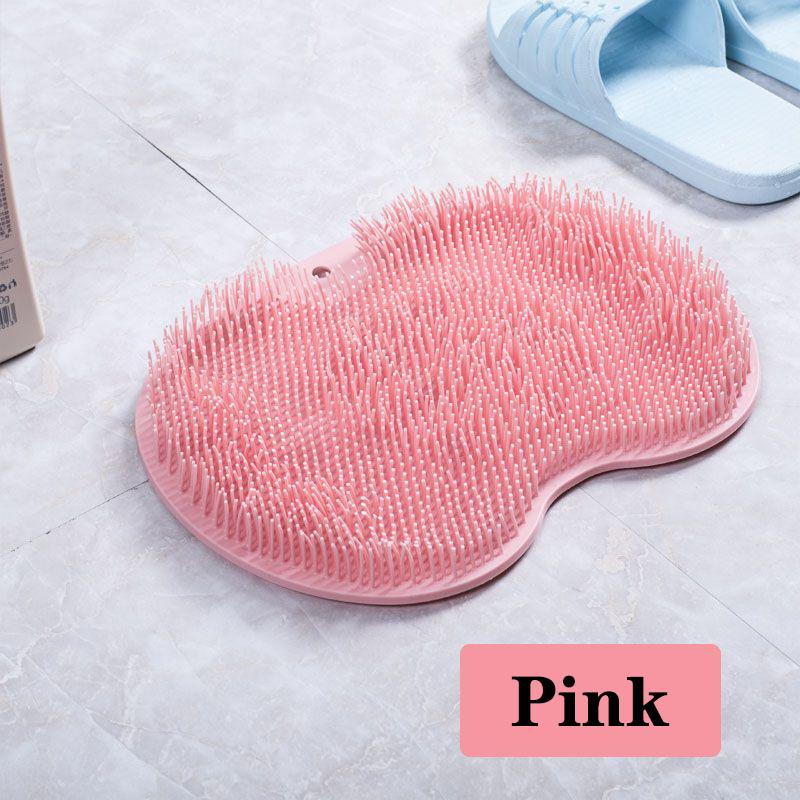 Fottvättverktyg, lat person, fotborste, sula massagedyna, hushållsfotsvamp för badrum, sugkopp med halkfri bälte