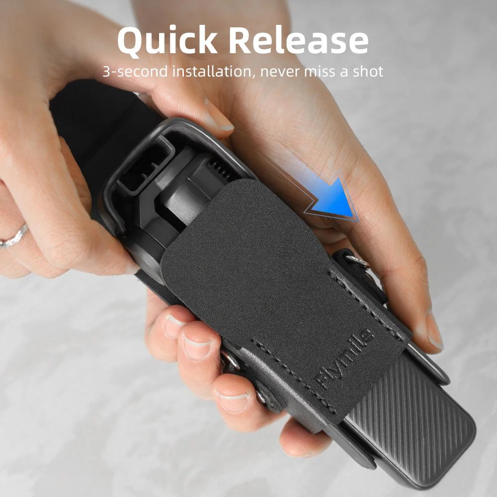 Flymile Protective Case For DJI Osmo Pocket 3 Camera Leather Shell Gimbal Camera Anti-scratch Holster Accessories