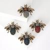 Rhinestone Bee Brooch for Women Unisex Pearl Beetle Pin Enamel Insect Lapel Pin Banquet Party Backpack Gifts Jewelry Accessories