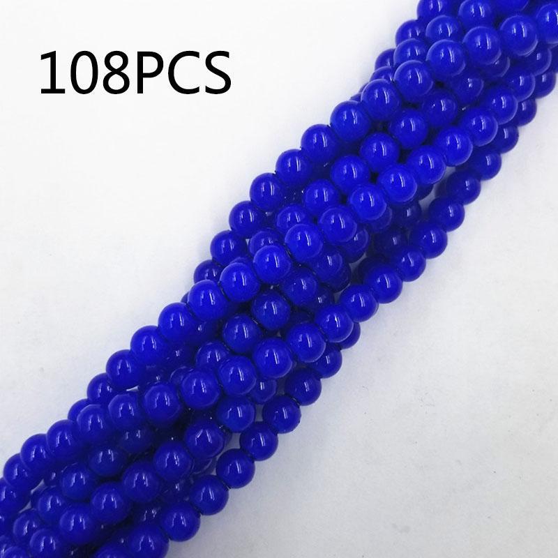 70/108pcs 8mm Glass Loose Beads DIY Handmade Accessories for Bracelet Necklace  Jewelry Making