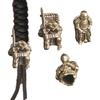Broadswords Knights Knife Lanyard Bead DIY Brass Paracord Bead Vintage Knights Parachute Cord Beads for Bracelet Pendant