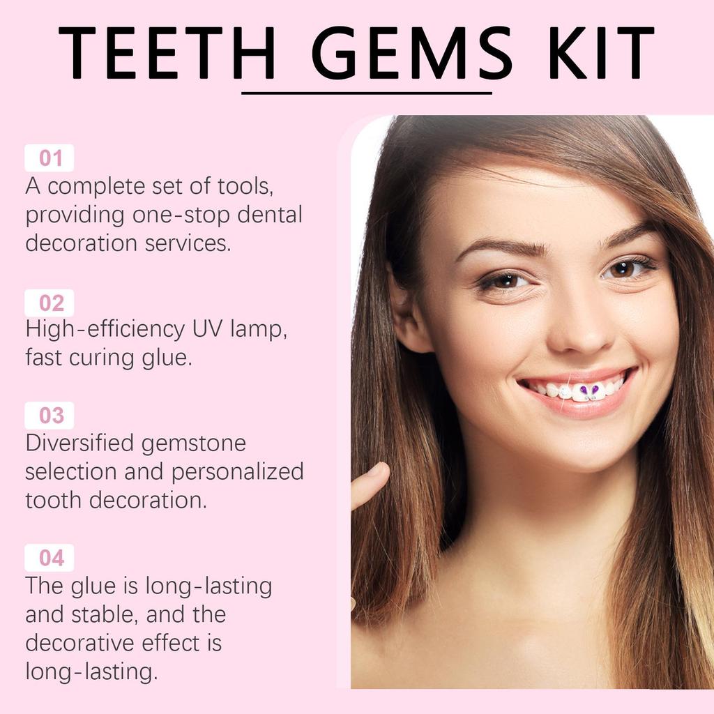 EELHOPE DIY Diamond Teeth Decoration Set – Shiny Smile Style Kit