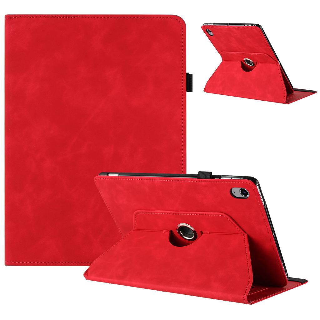 Tablet Case For iPad Air 11 (2025)/(2024)/Air (2022)/(2020) Rotating Stand Solid Color PU Leather Cover