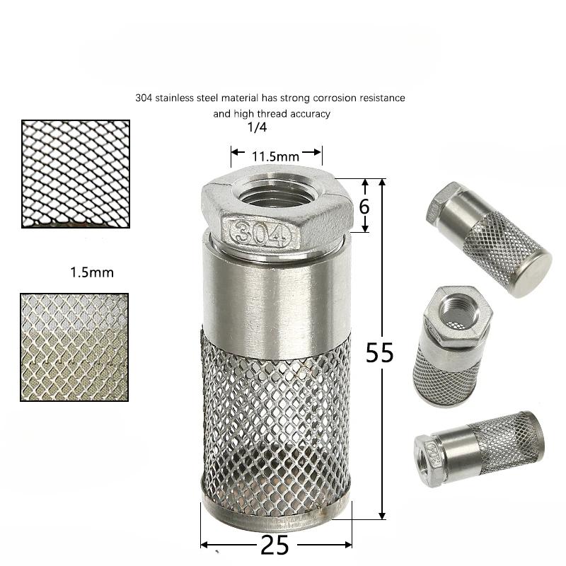 304Stainless Steel Female Thread Filter Agriculture Irrigation Mesh Filter Water Pump Hose Mesh Filter Aquarium Fish Tank Filter