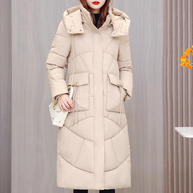 Warm Long Parkas for Women Overcoat Fashion Thick Women's Winter Coats Hooded