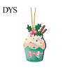 Festive Hanging Gift Pendants Christmas Wooden Ornament, Lollipop Cupcake Ice Cream Popsicle Kindergarten Supplies Decorations for Xmas Tree, Window,