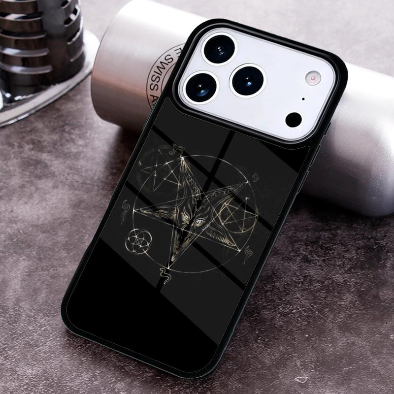 Satanic scary skull Phone Case For iPhone 17,16e,15,14,13,12,11,Mini,Pro,MAX soft Silicone Cover