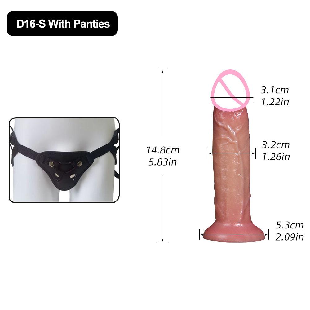 Dildo Sex Toys for Women Wearable Strapon Dildo Realistic Silicone Anal Plug Soft Penis with Suction Cup Adult Masturbator