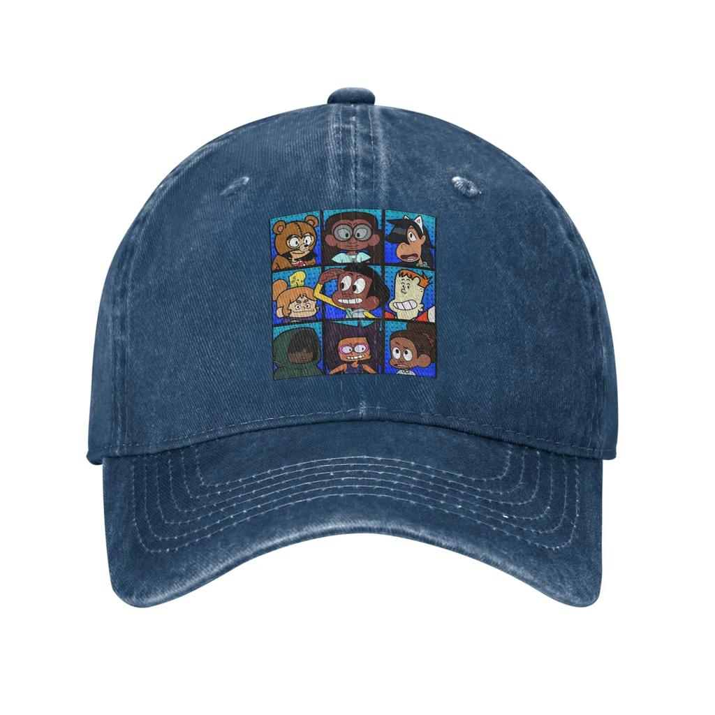 Craig of the Creek Characters Blue Denim Fabric Cap Casual Baseball Caps Adjustable Hat Summer Unisex Baseball Hats