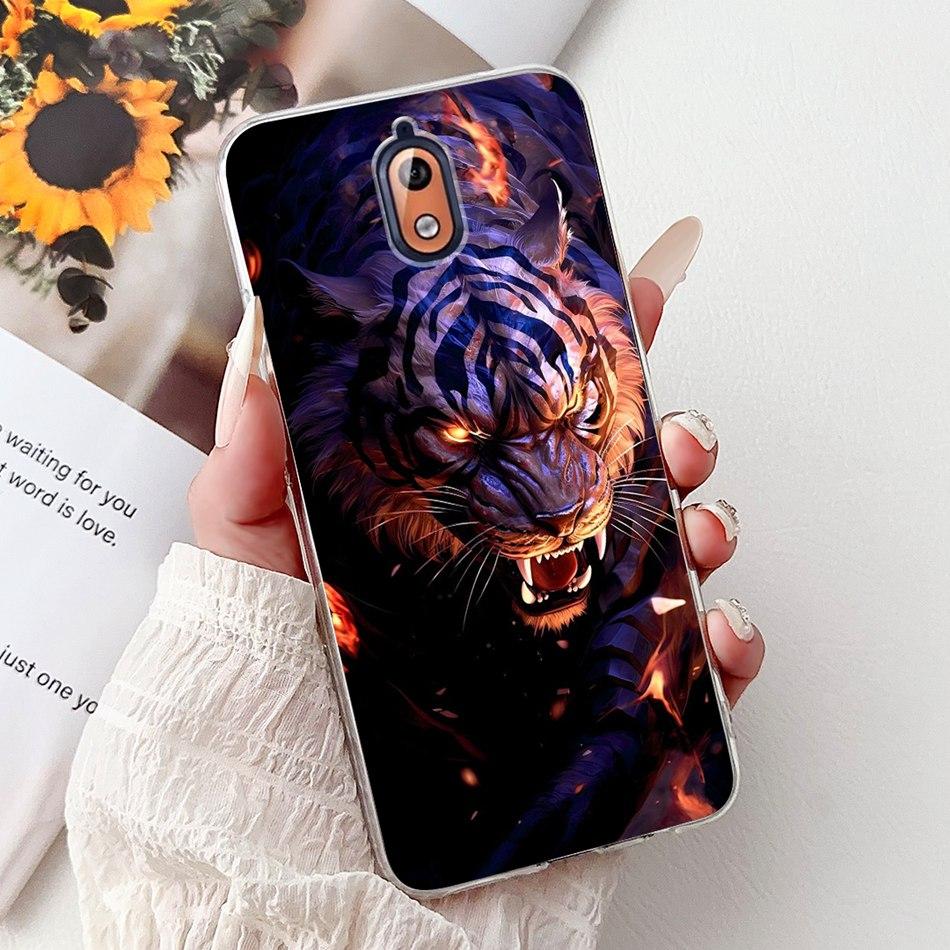 For Nokia 3.1 Nokia3 Cool Dragon Tiger Painted Phone Case For Nokia 3 Nokia3.1 Soft Silicone TPU Cases