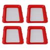 4PCS Food Preservation Tray Vacuum Sealing Food Storage Container for Refrigerator Freezer