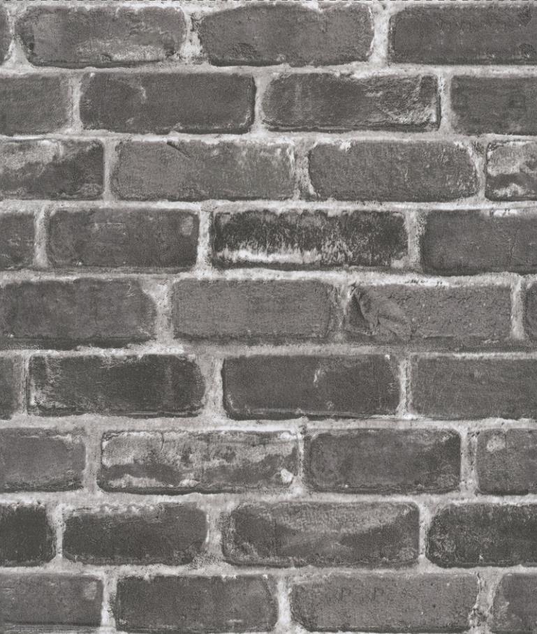1pc Plane 3D Vintage Grey Brick Peel And Stick Wallpaper Faux Textured Stone Self Adhesive Wallpaper For  Home Wall Decor