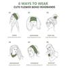 Bohemian Wide Cotton Stretch Headbands Elastic Women Headwrap New Striped Fabric Headband
