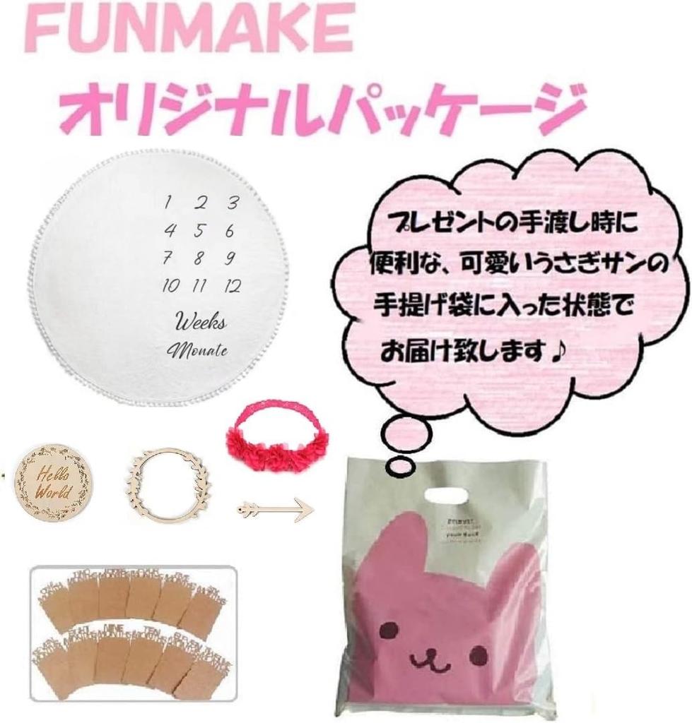 Monthly Photo Nap Baby Photo Commemorative Growth Photo Memorial Item Blanket, Mat, Shoot, Photo, Record, Birthday, Garland, QB-127 (Round)