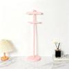 Wooden Baby Clothing Rack 2-Pack, Freestanding Hanging Stations, Baby Shower Centerpiece, Display Stand Hanger for Coat, Dresses, Uniforms, Hats, and