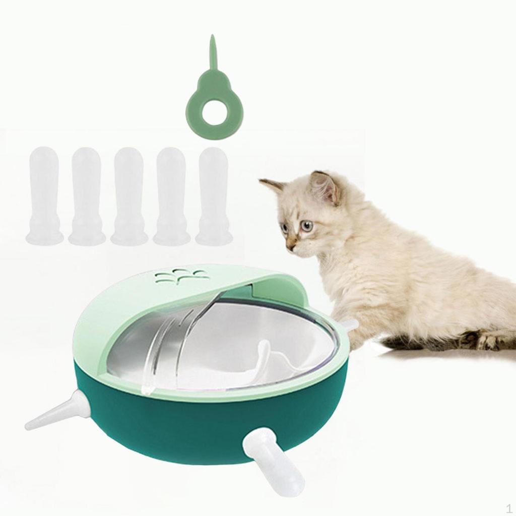 Cat Nursing Feeder Built in Silicone Sucking Nozzle, Newborn Bowl, Puppy 180ml Large