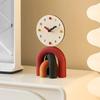 Minimalist Creative Table Clock, Decorative Ornament for Living Room TV Cabinet Entryway
