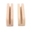 Solid Wood Pan Insulated Handle Anti Scald 2Pcs Portable BBQ Plate Handle for Cookware Sauce Pan Sauteing Grilling Pan