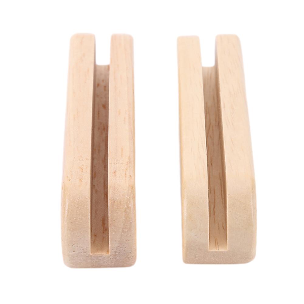 Solid Wood Pan Insulated Handle Anti Scald 2Pcs Portable BBQ Plate Handle for Cookware Sauce Pan Sauteing Grilling Pan