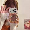 Black Plaid Leather Miffy Rabbit Case for iPhone 13 To 17 Pro/Max