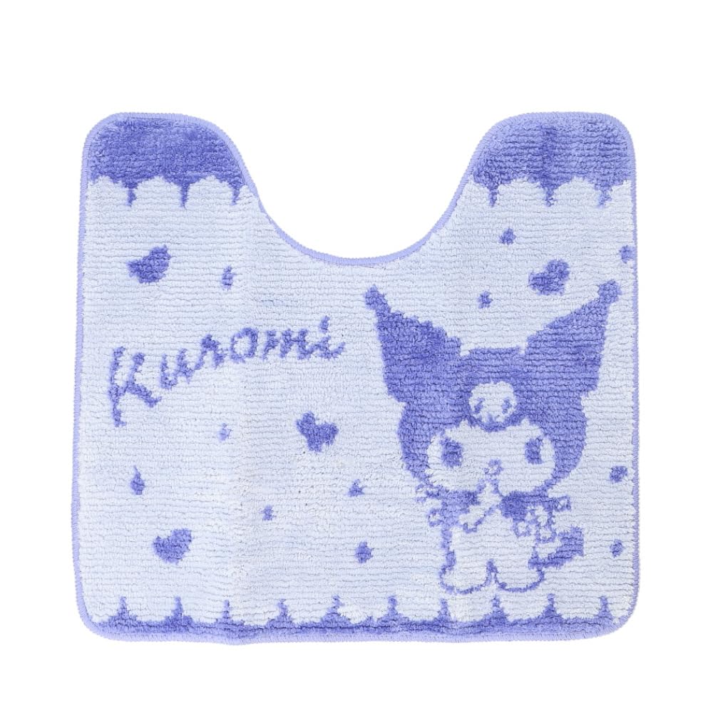 Marushin Sanrio Living with Cute 3795019900 Toiletry, Kuromi, Kuromi, Character, Non-Slip Mat, Stylish, Non-Slip,