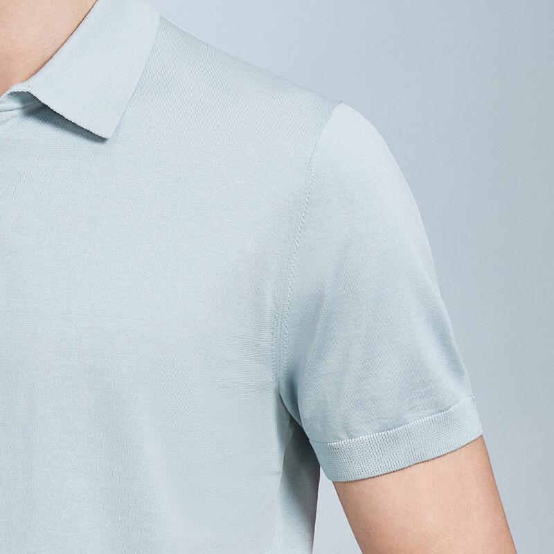 Men's Silk Blend Casual Polo Shirt