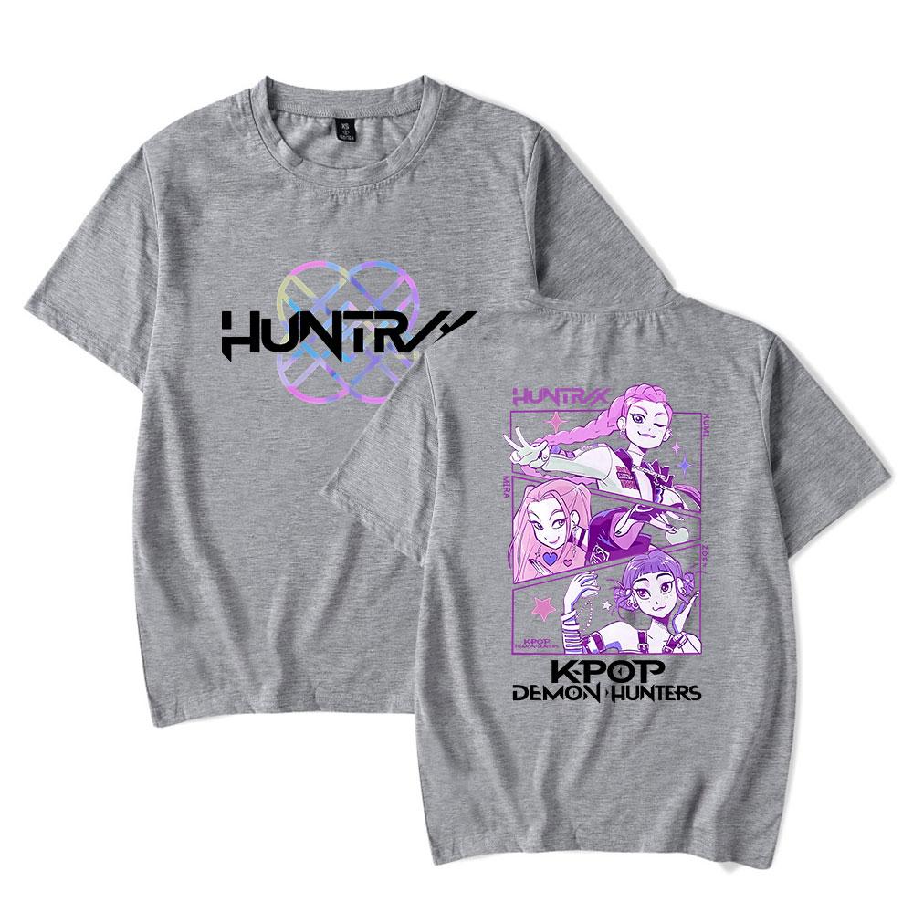 Women Men's Short Sleeve Tshirt KPop Demon Hunters Printed Fitness Clothing Men Tee Shirt Cosplay T-Shirt