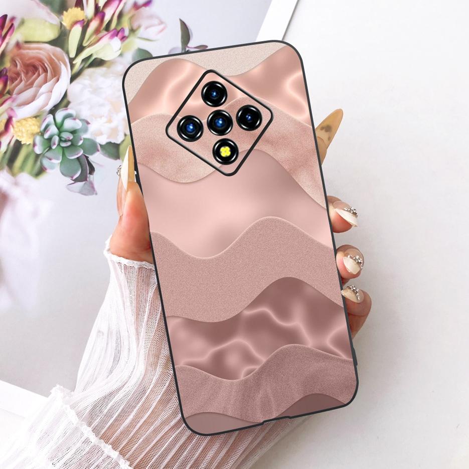 For Infinix Zero 8 Case X687 Stylish Flowers Butterfly Painted Cover Soft Slim Phone Case For Infinix Zero 8i Zero8 i X687B Bags