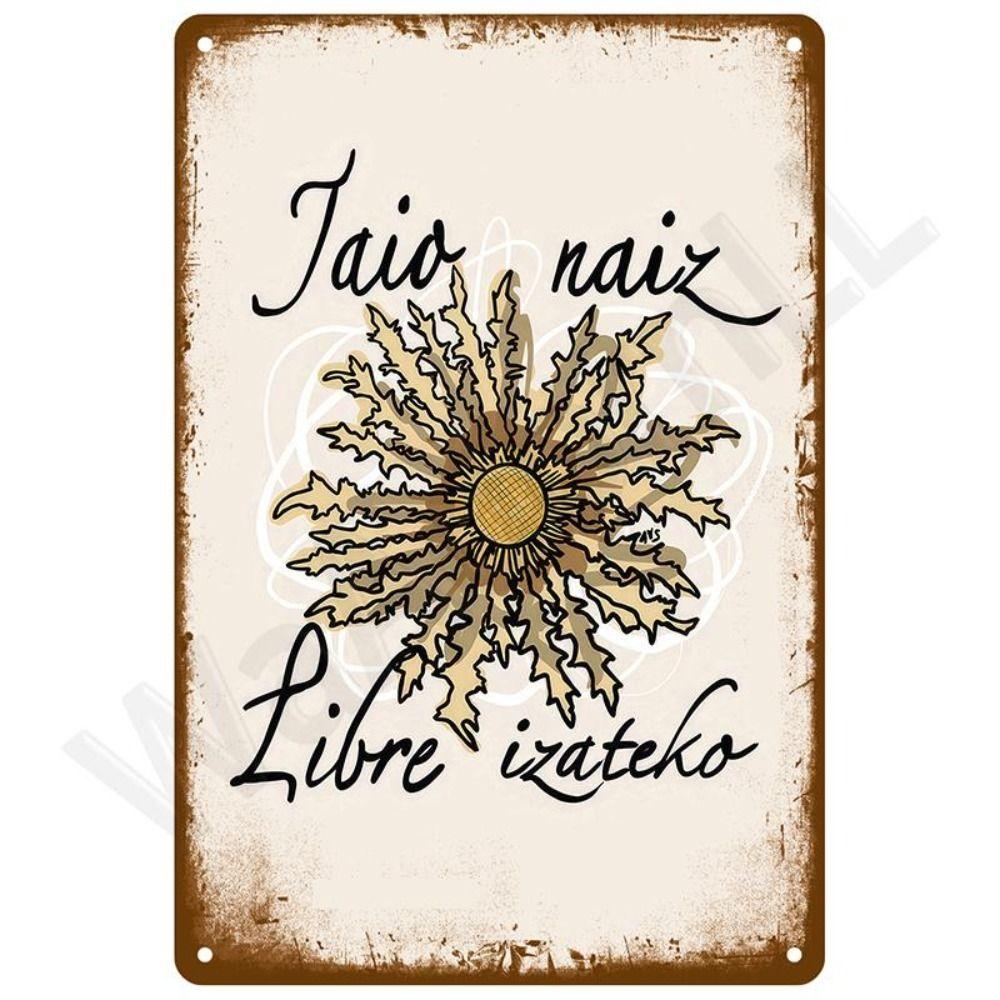 Metal Poster Pike Fish Art Fishing Store Wall Decor 20x30cm 2D Flat Metal Sign